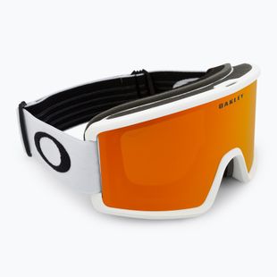 Occhiali da sci Oakley Target Line M bianco opaco/iridio fuoco
