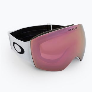 Occhiali da sci Oakley Flight Deck L bianco opaco/primo oro rosa iridium
