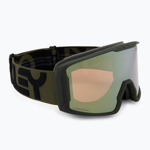 Oakley Line Miner L matte b1b dark brush/prizm sage gold iridium occhiali da sci