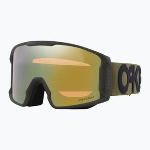 Oakley Line Miner L matte b1b dark brush/prizm sage gold iridium occhiali da sci