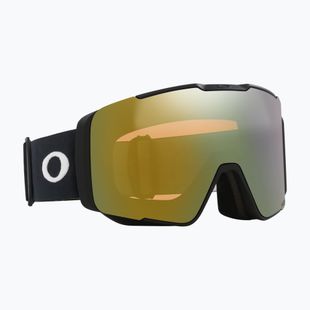 Oakley Line Miner Pro L nero opaco/prizm oro salvia/prizm ghiaccio occhiali da sci