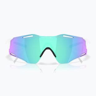 Occhiali da sole Oakley Cybr Zero bianco lucido/prisma zaffiro