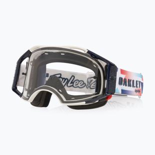 Occhiali da ciclismo Oakley Airbrake MTB Troy Lee Designs ice white/clear