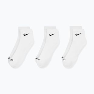 Calzini Nike Everyday Plus Cushioned Ankle 3 paia white/black
