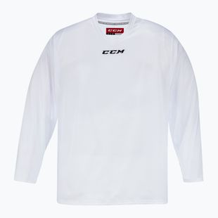 Maglia a maniche lunghe da hockey per bambini CCM 5000 JR bianco