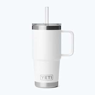 Borraccia termica YETI Rambler Straw 739 ml white