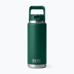 Borraccia termica YETI Rambler Straw 769 ml black forest green