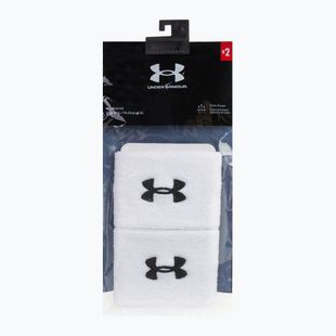 Polsini Under Armour Performance da uomo 2 pezzi bianco/nero