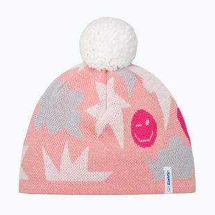 Berretto invernale da bambino Eisbar Talesia Pompon salmon