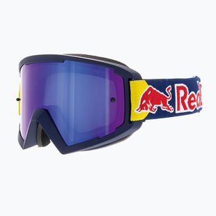 Occhiali da ciclismo Red Bull SPECT Whip blu/grigio opaco/specchio blu/blu flash
