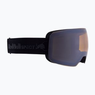 Occhiali da sci Red Bull SPECT Chute nero/marrone con specchio oro/neve nuvolosa
