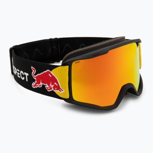 Red Bull SPECT Neon occhiali da sci nero/arancio con specchio rosso