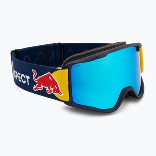 Red Bull SPECT Occhiali da sci blu/fumo neon con specchio blu