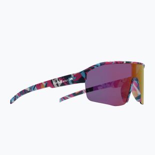 Occhiali da sole Red Bull SPECT Dundee matt blue-pink pattern/smoke pink-yellow mirror