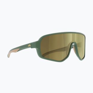 Occhiali da sole Red Bull SPECT Froth matt olive/ smoke with gold mirror