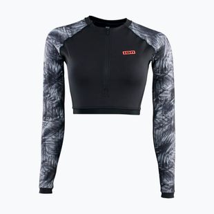 Maglia a maniche lunghe da nuoto donna Shorty UV nero