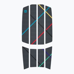 Kiteboard pad DUOTONE Team Front grigio scuro/stripes
