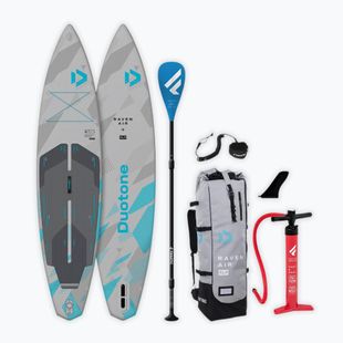 Set tavola SUP gonfiabile DUOTONE iSUP Raven Air SLS 12'6 2026 light grey