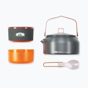 Set di stoviglie da campeggio GSI Outdoors Halulite Ketalist grey/orange