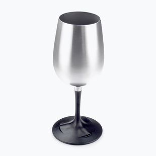 GSI Outdoors Glacier Stainless Nesting Wine Glass Bicchiere da escursionismo in vetro spazzolato
