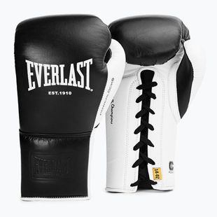Guantoni da boxe Everlast Powerlock Pro OG Laced black/white