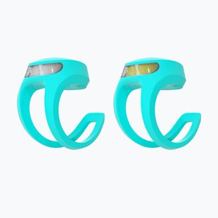Set di luci per bicicletta Knog Frog V3 Twinpack marine