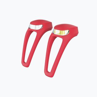 Set di luci per bicicletta Knog Frog V3 Twinpack rosso