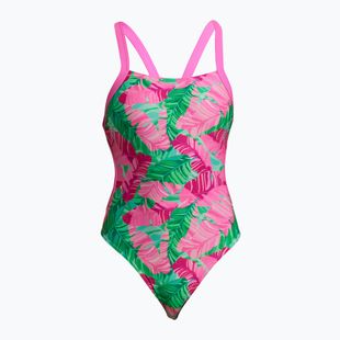 Funkita Costume da bagno intero senza bretelle per donna Tropic Palm