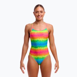 Costume da bagno intero donna Funkita Diamond Back One Piece che fonde il caos
