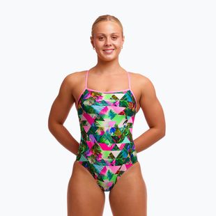 Costume da bagno intero da donna  Funkita Single Strap One piece sub lime