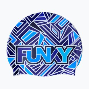 Cuffia da nuoto Funky Silicone blue bits