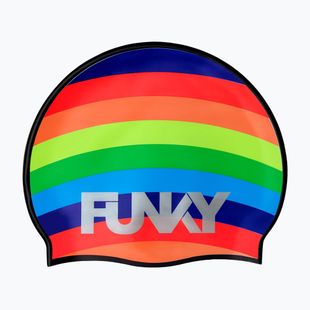 Cuffia da nuoto Funky Silicone rainbow