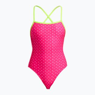 Costume da bagno intero donna Funkita Strapped In One Piece pink proton