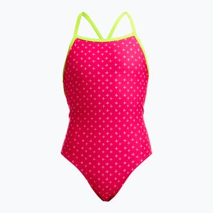 Costume da bagno intero bambino Funkita Strapped In One Piece pink proton