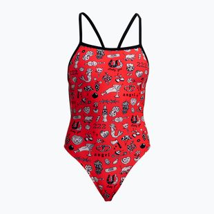 Costume da bagno intero donna Funkita Single Strength One Piece scribbles