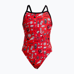 Costume da bagno intero bambino Funkita Single Strap One Piece scribbles