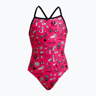 Costume da bagno intero bambino Funkita Tie Me Tight One Piece sketchy