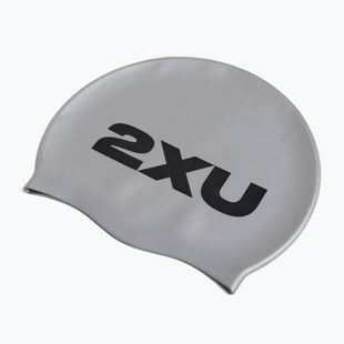 2XU Cuffia da nuoto in silicone argento/argento