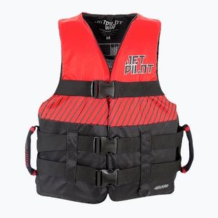 Gilet da uomo Jetpilot Helium F/E Nylon Belay Vest nero/rosso