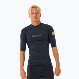 Rip Curl Dawn Patrol UPF Performance, camicia da bagno da uomo in marna marina