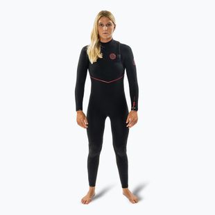 Rip Curl Flashbomb Fusion 3/2 mm Zip Free Swim Foam Donna Nero