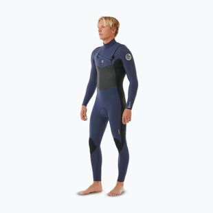 Rip Curl Dawn Patrol 5/3mm Chest Zip muta da nuoto da uomo, navy scuro