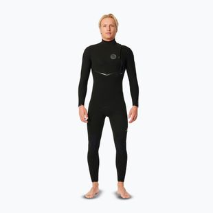 Uomo Rip Curl Dawn Patrol 4/3 mm Petto Zip Swim Foam Nero