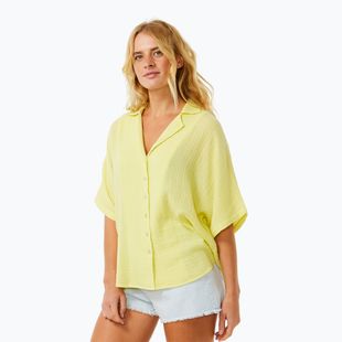 Camicia Rip Curl Premium Surf da donna di colore giallo brillante