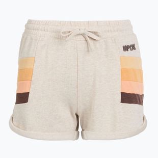 Pantaloncini da corsa Block Party Track Rip Curl da donna, color farina d'avena