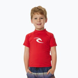 Camicia da bagno per bambini Rip Curl Brand Wave UPF rosso