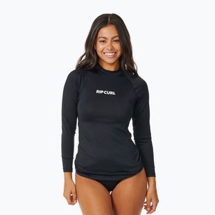 Rip Curl Classic Surf UPF Swim Longsleeve Rashguard donna nero