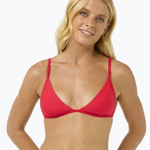 Top del costume da bagno Rip Curl Premium Surf Fixed Tri ibisco rosso