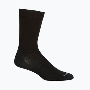 Calze da trekking Icebreaker Lifestyle Fine Gauge Crew da uomo nero