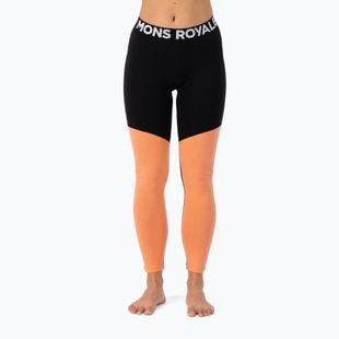 Pantaloni termici da donna Mons Royale Cascade Merino Base Layer punch